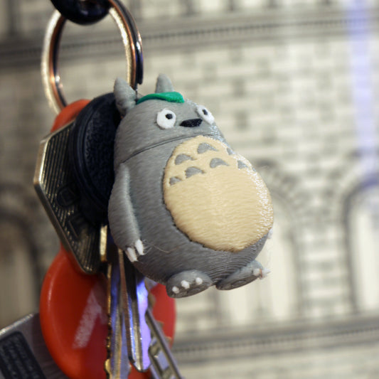 Totoro Keychain Charm with Hidden Storage for Pills and Small Items