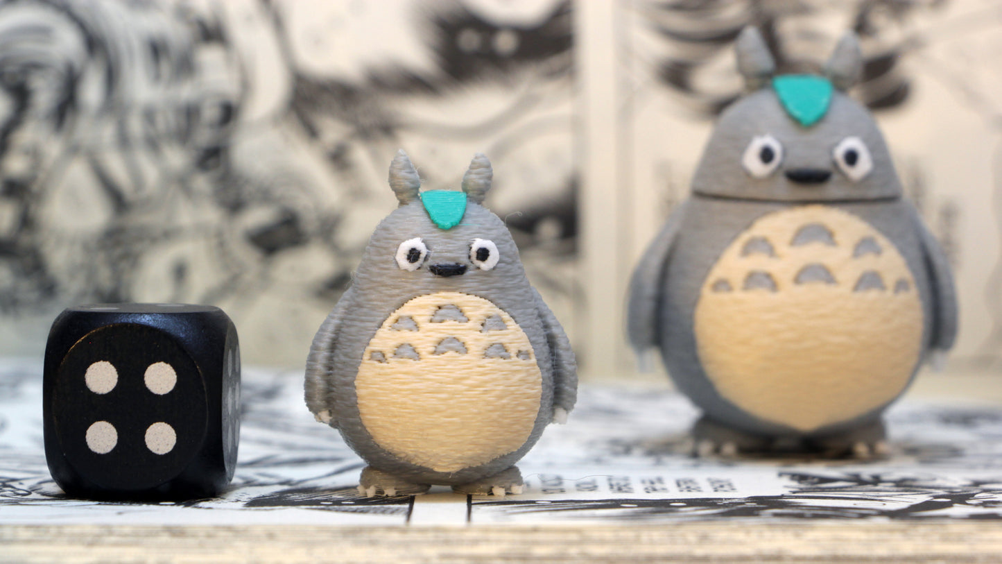 Totoro Keychain Charm – 3D Printed Anime Accessory